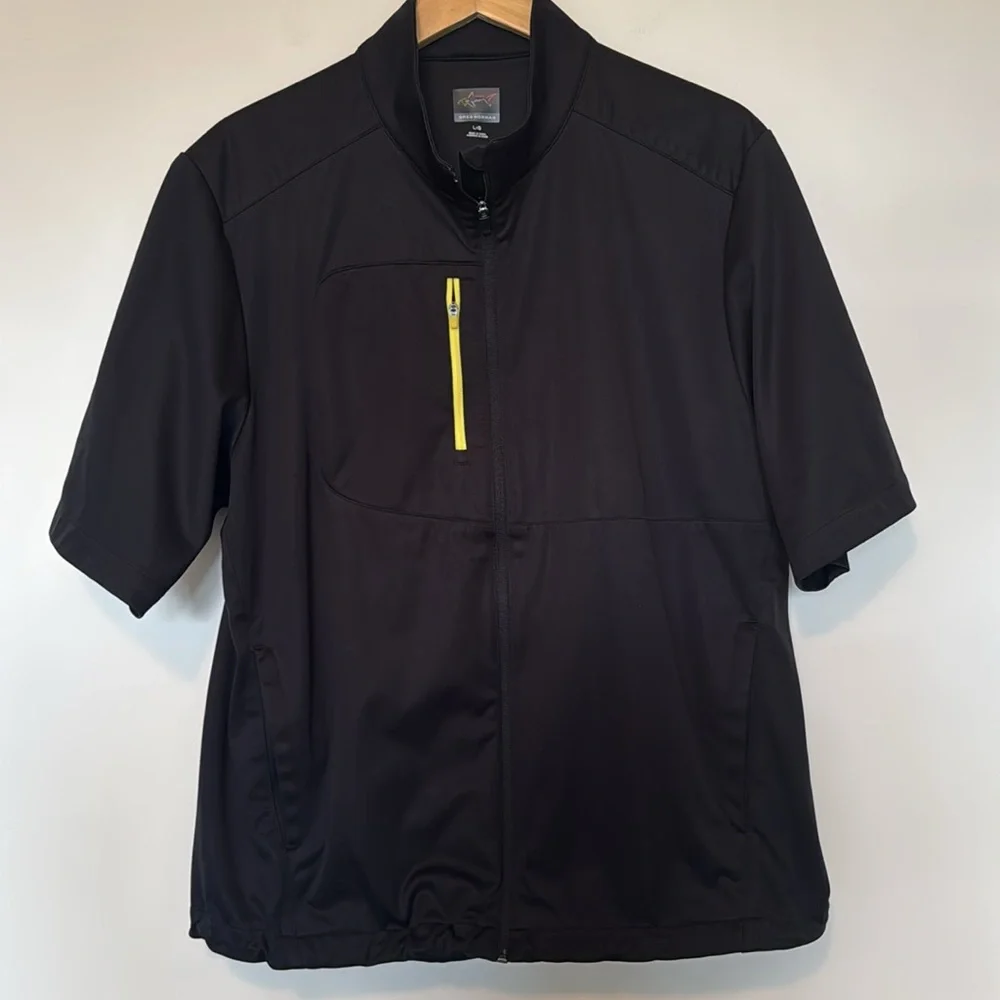 Greg Norman Weatherknit Jacket With Northampton Valley Golf Club Logo on Sleeve